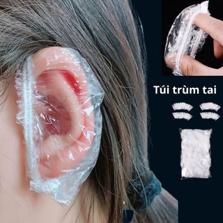 Túi trùm tai chống nước, màng bọc bảo vệ tai chống dính màu khi nhuộm tóc
