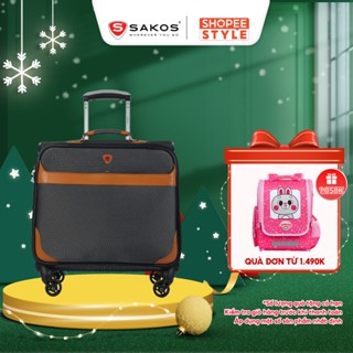  Vali Kéo Vải Doanh Nhân SAKOS ATLAS - Size 18inch  Xách Tay  Cabin  - Khóa TSA - Chống Thấm Trượt Nước 