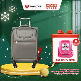  Vali Kéo Vải Du Lịch SAKOS CHAMPION 5 - Size S  20inch   Xách Tay  Cabin  - Khóa TSA - Chống Thấm Trượt Nước 