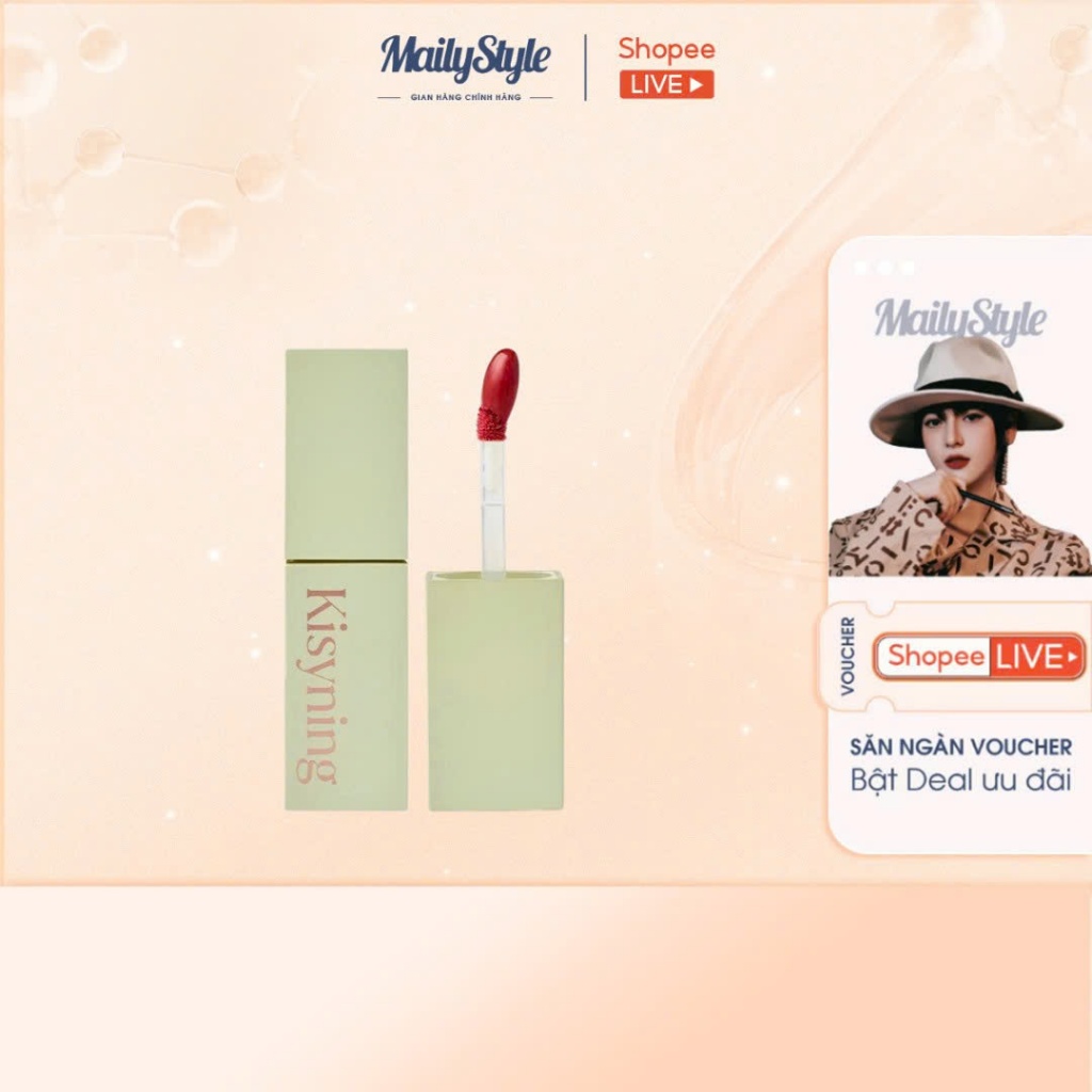 C04_ Son tint lì Kisyning Beauty Hàn Quốc
