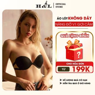  Áo ngực không dây cúp ngang có gọng Áo lót nữ mút trái tim tạo khe kèm dây trong HL BOUTIQUE A.750 