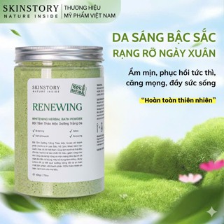  Bột tắm trắng thảo mộc dưỡng trắng da Renewing tắm trắng body 100% thiên nhiên Skinstory Việt Nam 