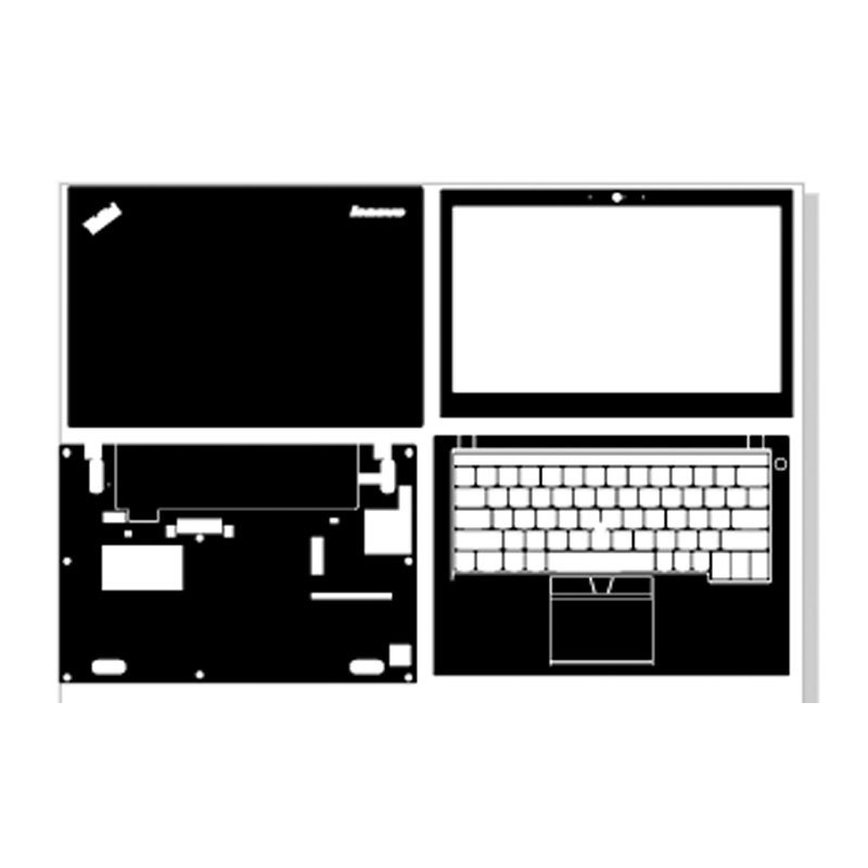 Decal skin Lenovo ThinkPad x250 cắt sẵn mặt ABC