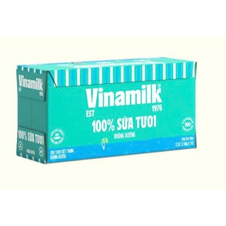 Thùng 12 Hộp 1 Lít Sữa tươi tiệt trùng Không đường Vinamilk 100% - Sữa tươi hộp 1 lít 