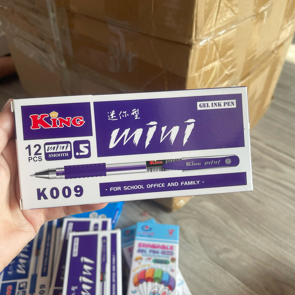 HỘP 12 CÂY BÚT GEL KING K009 - LADY'S PASSION