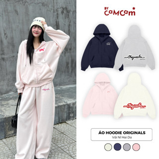  Áo Hoodie Zip ORIGINALS Nỉ 2 Da Không Xù Chữ Thêu Bycamcam- AHOD252 