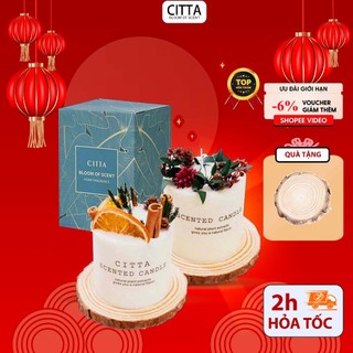   KÈM ĐẾ   Nến Thơm CITTA Handmade Art Of The Forest Hương Thơm 4 Mùa Tự Nhiên Giảm Stress 