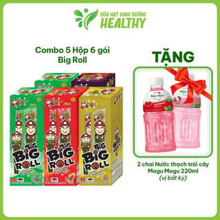 [MUA 5 HỘP TẶNG 2 MOGU 220ML] Rong Biển Taokaenoi BIG ROLL 6 Gói/Hộp Chính Hãng Thái Lan⚡Phiên Bản Tết 2026⚡