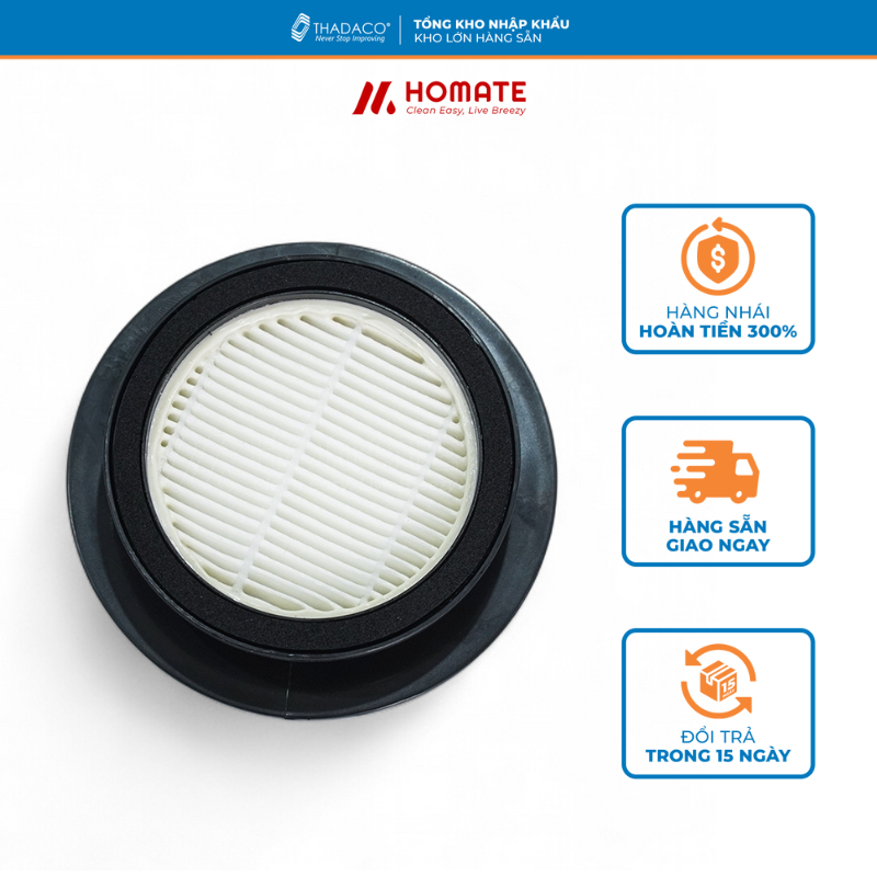 Lọc Bụi Hepa Máy Hút Bụi Homate M550D - Màng Lọc Thay Thế Của Máy Hút Bụi M550D