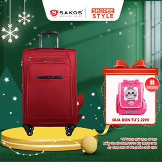  Vali Kéo Vải Du Lịch SAKOS VIVIAN 6 - Size M  24inch   Ký Gửi  Trung  - Khóa TSA - Chống Thấm Trượt Nước 