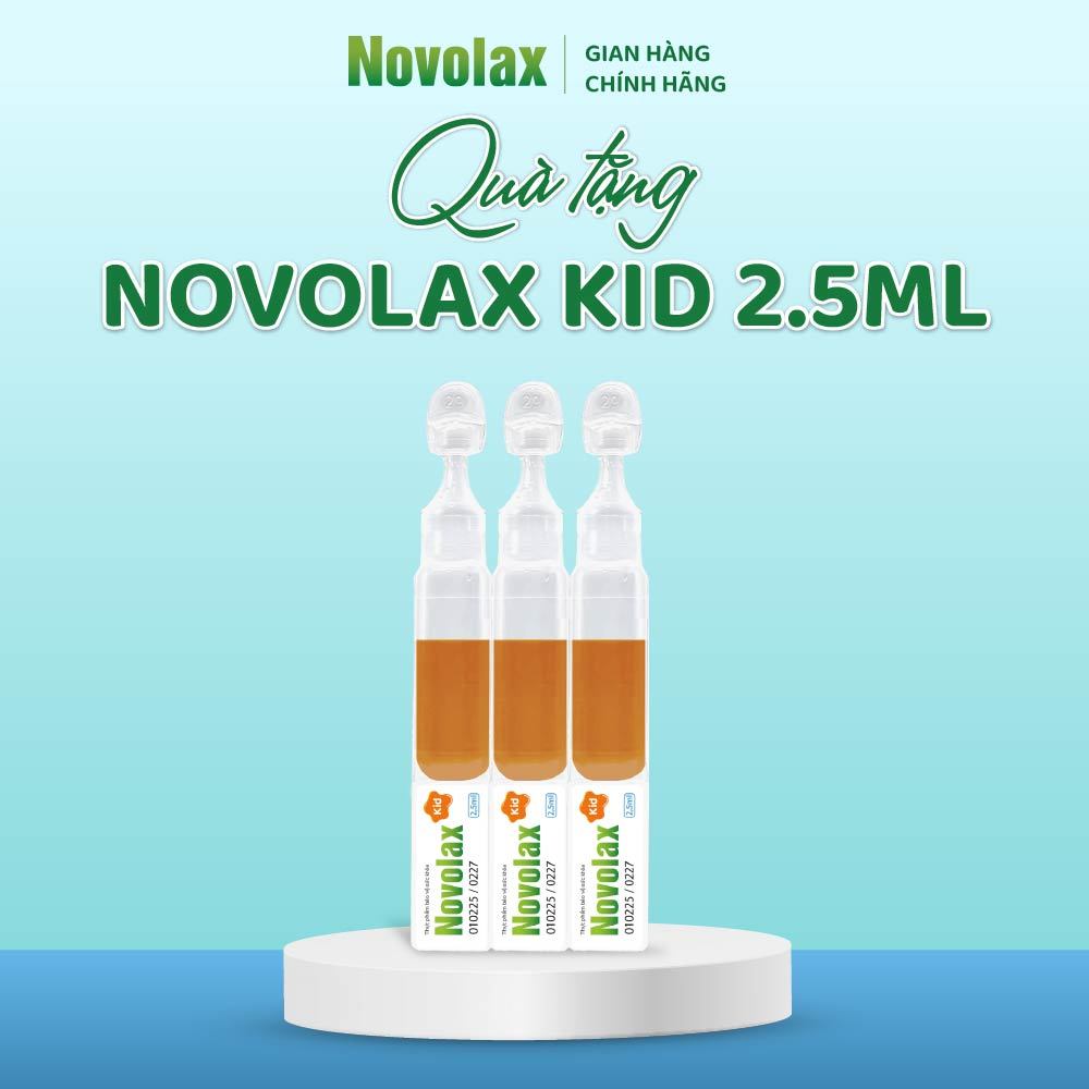 (Quà tặng không bán) 3 tép Novolax Kid 2.5ml, chất xơ hòa tan cho bé từ 6 tháng