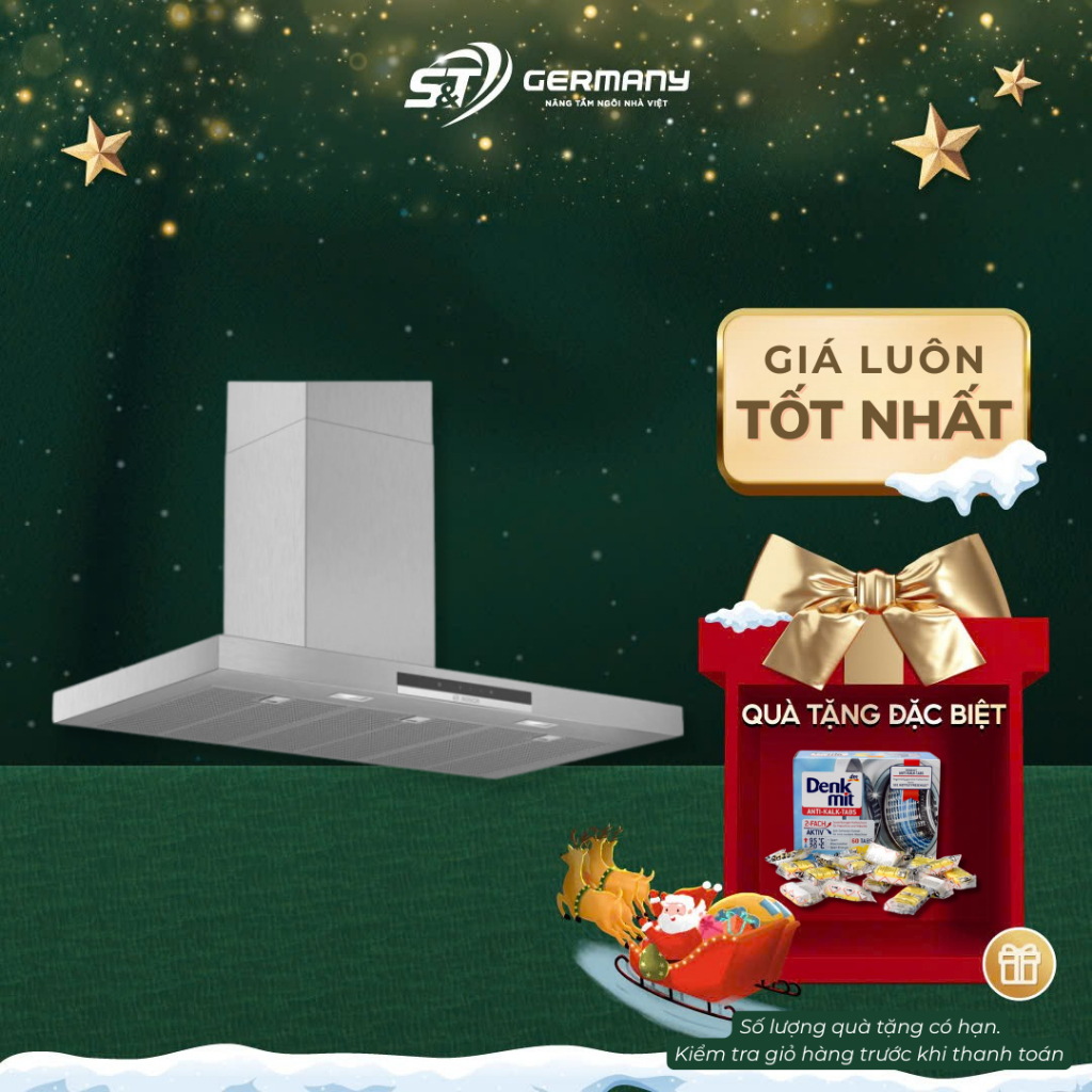 Máy Hút Mùi BOSCH DWB97IM50 Hiệu Suất Mạnh Mẽ Tiết Kiệm Năng Lượng, Máy Hút Mùi Gắn Tường GermanySnT