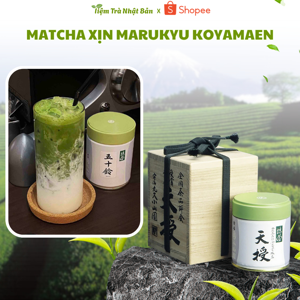 Bột Matcha Nhật Bản Cao Cấp Marukyu Koyamaen - Tenju, Choan, Unkaku, Isuzu, Wako M51