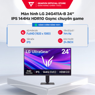  Màn hình LG 24GS60F-B  24G411A-B 24" IPS 144Hz  24 inch 180hz HDR10 Gsync Chuyên Game 