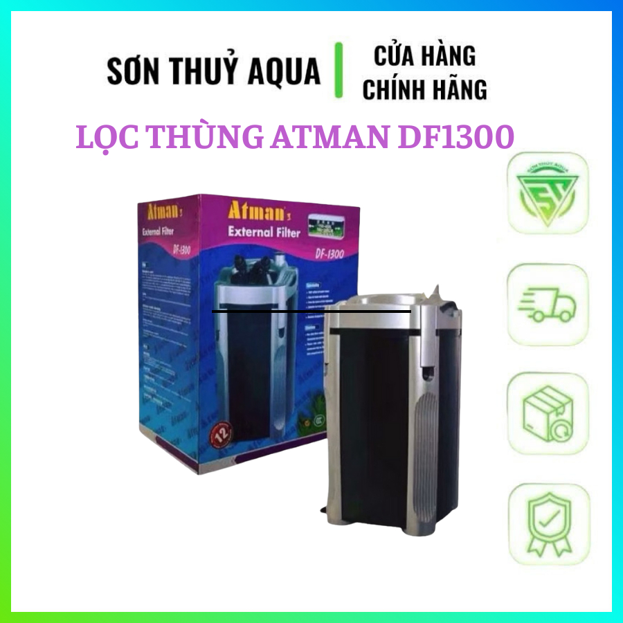 Máy Lọc Thùng Atman DF1300 dành cho bể cá cảnh thủy sinh