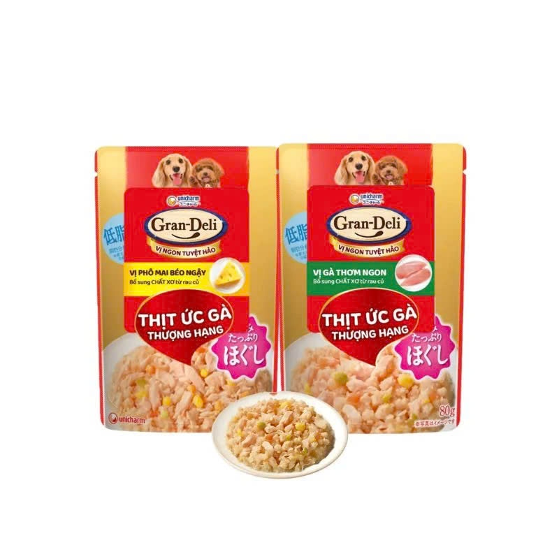 Pate Cho Chó Gran Deli Dạng Thạch 80g - Petemo Pet shop