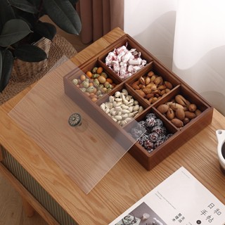  Khay Đựng Bánh Kẹo Tết AKIITO,Gỗ Tự Nhiên Cao Cấp Hộp Để Mứt Các Loại Hạt Dưa Bí 4 - 6 