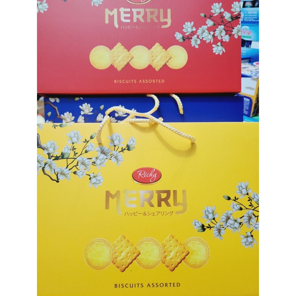 Bánh quy Merry quai xách Richy  412g