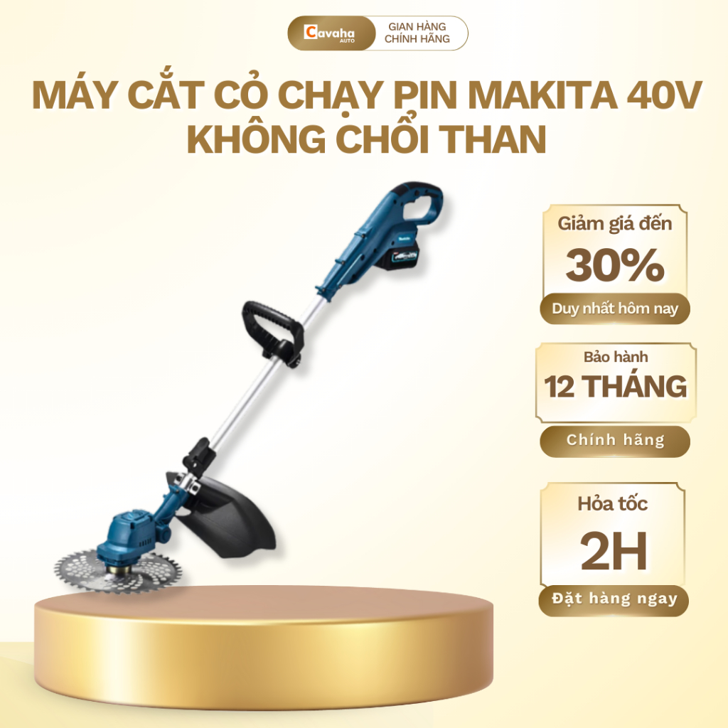 Máy Cắt Cỏ Chạy Pin MAKITA 40V KHÔNG CHỔI THAN