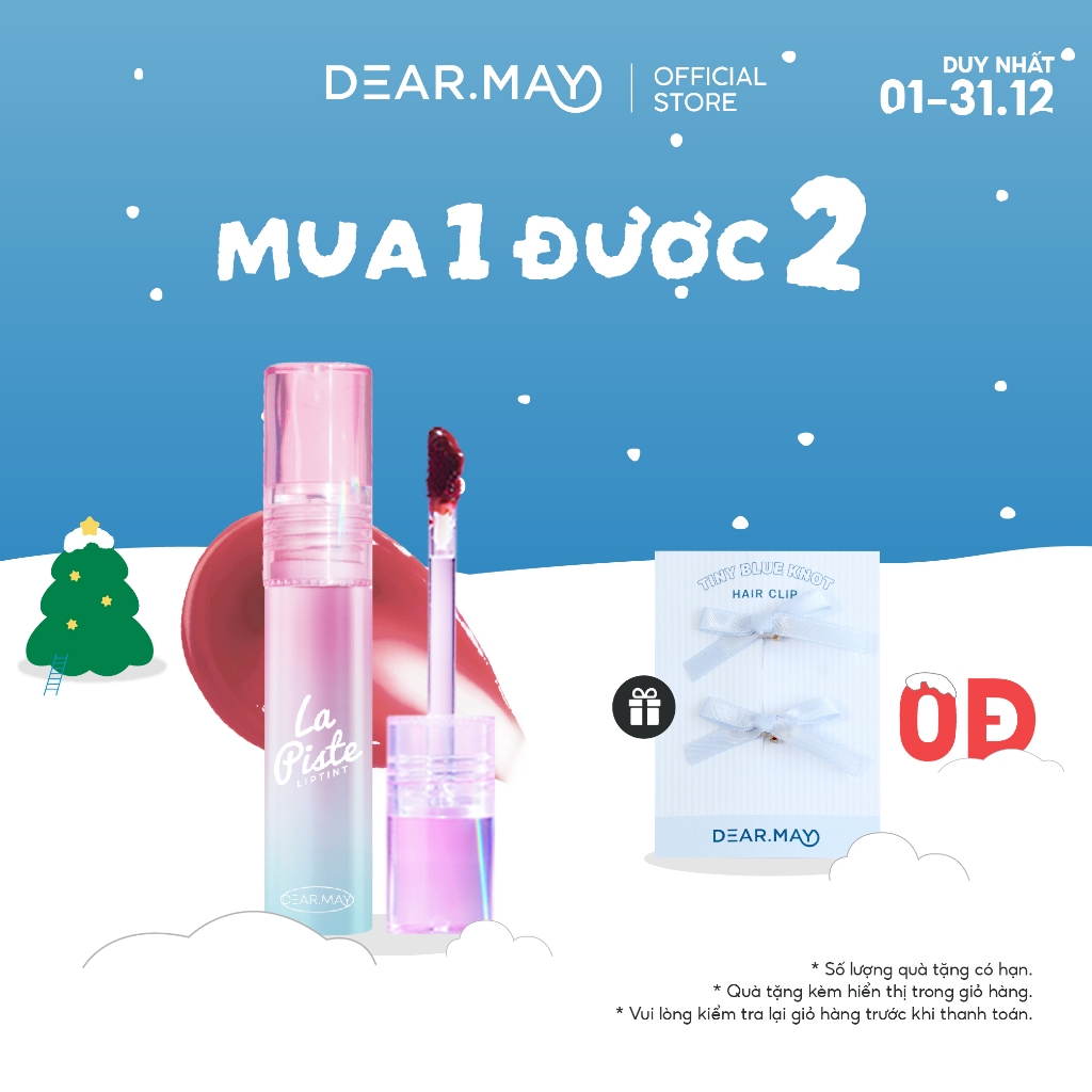   SALE NOEL  Son Tint Bóng Lâu Trôi Dearmay La Piste Lip Tint 4.1g 