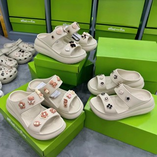   Full Box  CROSS 7CM | Dép Cross Sandal Nữ đế cao siêu êm - Tăng kèm sẵn Charm 3D như ảnh. 