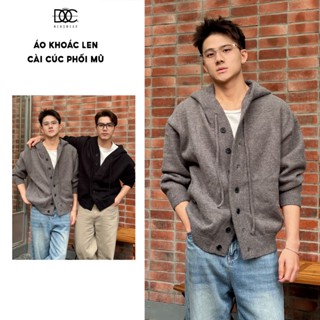  ÁO KHOÁC LEN NAM ĐỘC MENSWEAR CÓ MŨ - AKL70 
