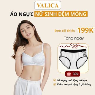  Áo ngực nữ sinh học sinh cotton không gọng nâng ngực áo bra mềm mại thoáng mát tôn V1 VALICA  A414 