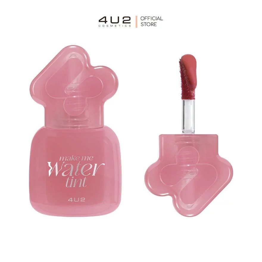 Son Tint 4U2 Make Me Water - Son Tint Emulsion Thế Hệ Mới - Nhẹ Như Nước, Dưỡng Như Oil, 3 gram