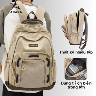  Balo học sinh cấp 2 chống nước nam nữ đi học  sinh dung tích lớn Nhiều ngăn dây đeovai đệm năng 