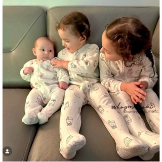  Body sleep Cotton Khoá Kéo 2 Chiều Full tất hãng Hug..gie,Pekkle xuất dư Cho bé trai bé gái 3M,6M,9M chất 100% cotton 