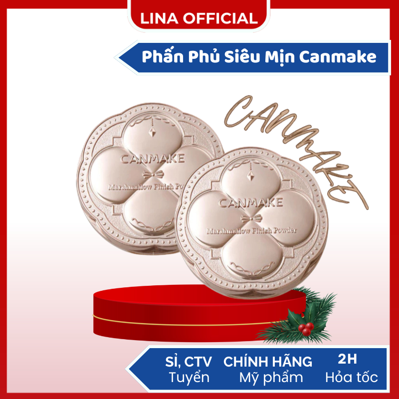 Phấn phủ kiềm dầu canmake Phấn phủ Canmake dạng nén 10g lâu trôi - Lina Beauty