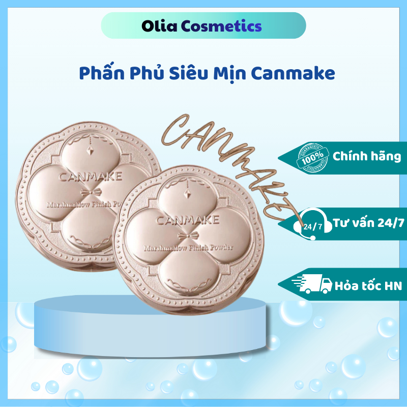 Phấn phủ kiềm dầu canmake phấn phủ Canmake dạng nén 10g lâu trôi - Olia Cosmetic