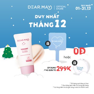   SALE NOEL  Kem chống nắng nâng tone thuần chay DEARMAY Yogurt Pop Tone Up Suncream SPF50+PA++++ 