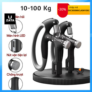  Kìm Tập Tay ZATA PROMAX Kìm Bóp Tập Cơ Tay Điều Chỉnh Lực 10-100kg có số đếm chữ D Zata Vn - KBTPRM 