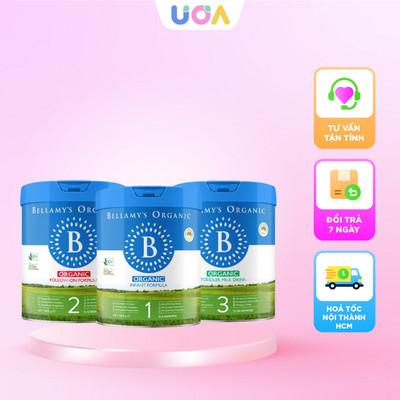 Sữa công thức Bellamy's Organics A1 8 HMO đủ số cho bé - 800g (Lon)