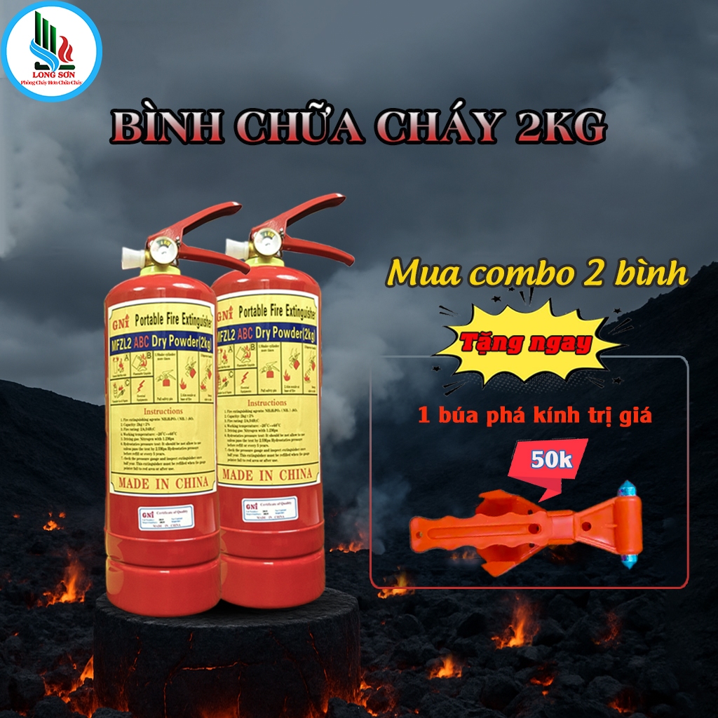 Bình chữa cháy bột ABC 2kg Giải Pháp An Toàn Cho Mọi Gia Đình