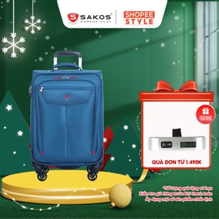  Vali Kéo Vải Du Lịch SAKOS WINNER 5 - Size S  20inch   Xách Tay  Cabin  - Khóa TSA - Chống Thấm Trượt Nước 