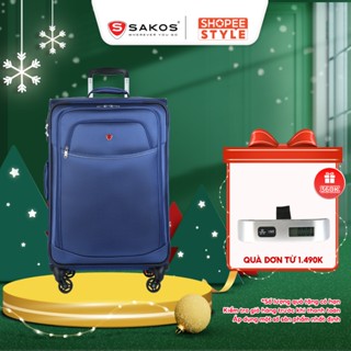  Vali Kéo Vải Du Lịch SAKOS SPAZIO 6 - Size M  24inch   Ký Gửi  Trung  - Khóa TSA - Chống Thấm Trượt Nước 