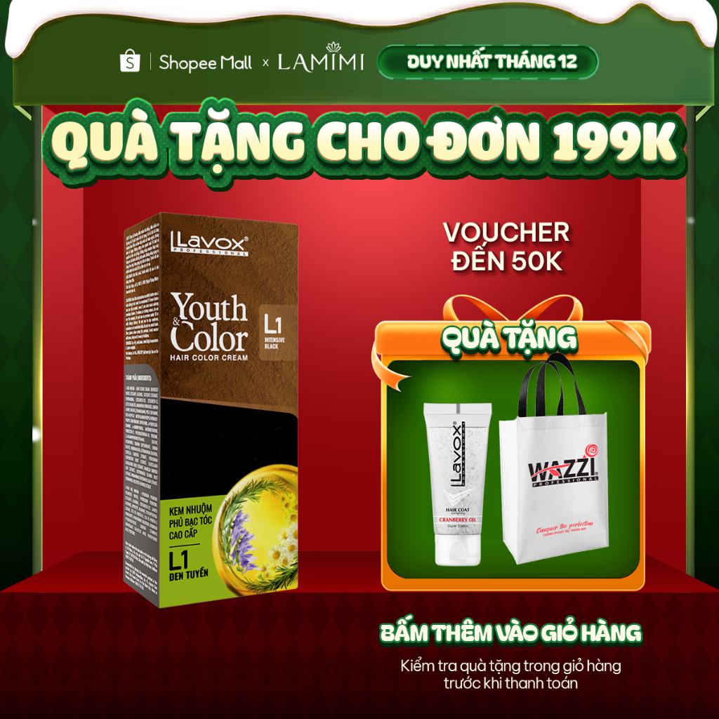  Kem Nhuộm Tóc Cao Cấp Youth&Color Lavox 60g Lên Màu Tự Nhiên Dễ Làm Tại Nhà lamimi 