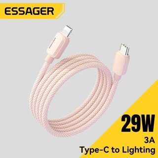  ESSAGER 3A 29W C-L Cáp sạc nhanh cho iP 4 màu tùy chọn 