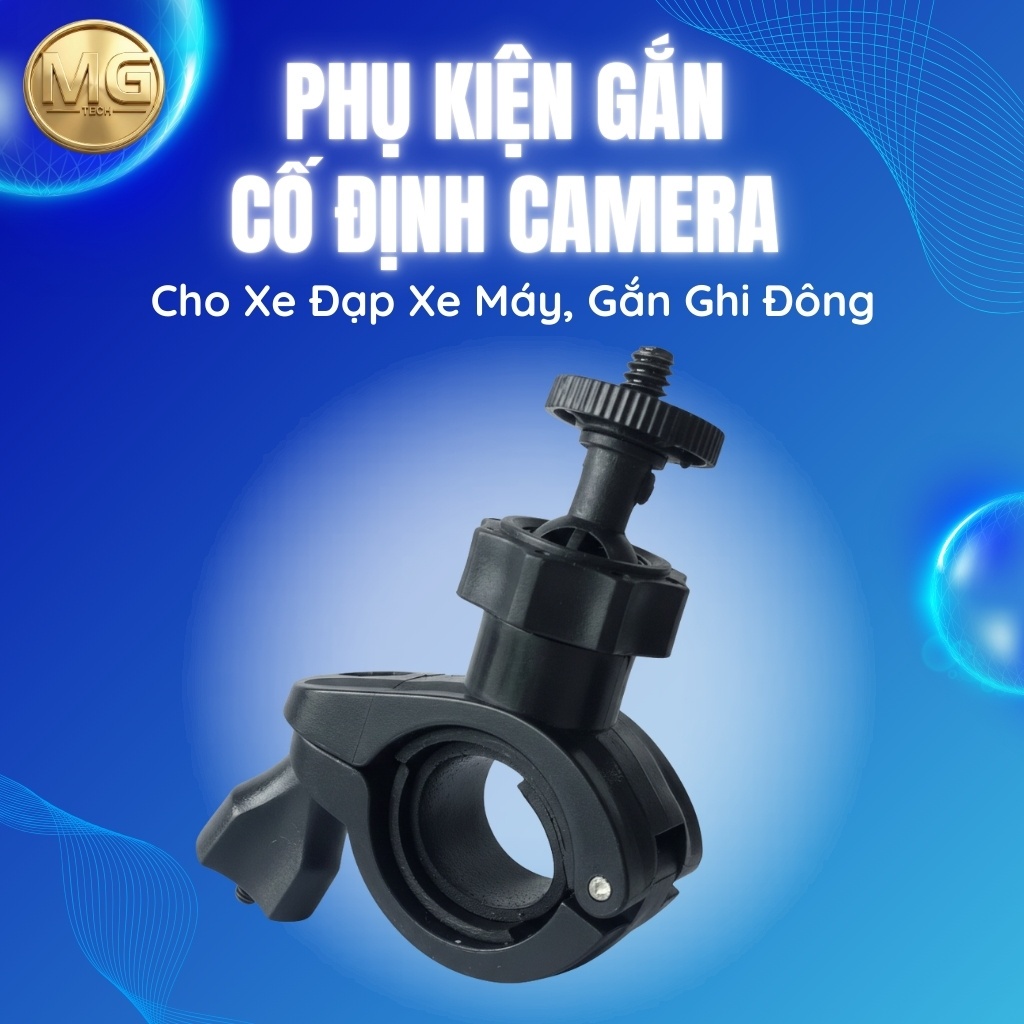 [QUÀ TẶNG] Phụ Kiện Gắn Cố Định Camera Cho Xe Đạp Xe Máy, Gắn Ghi Đông