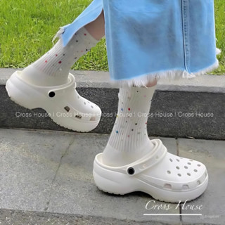   Full Box  CROSS PLATFORM CLOG | Dép Cross Đế Cao Nữ siêu êm 