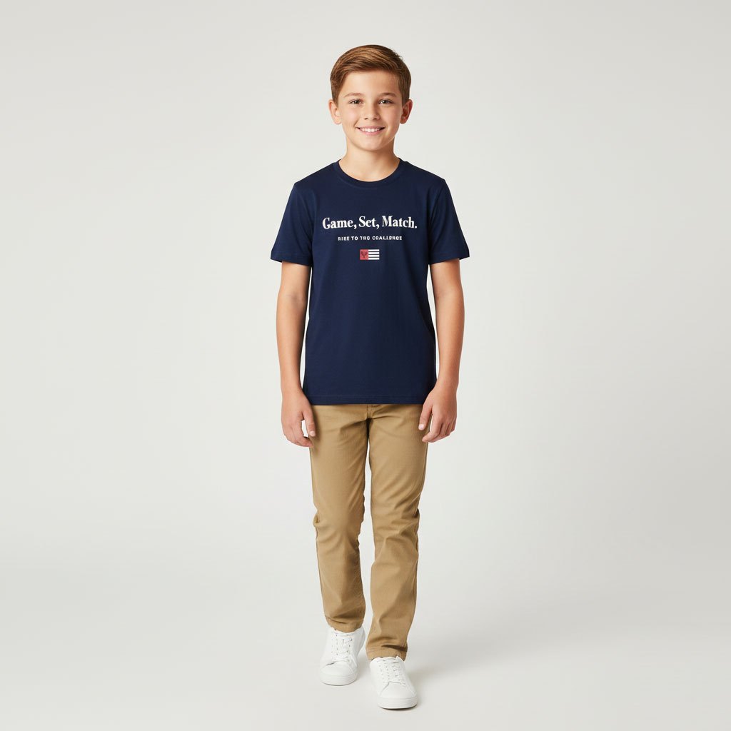 Áo thun T-shirt Marron cho bé trai, cổ áo tròn, kiểu dáng năng động an toàn quốc tế OEKO-TEX | CORÈL