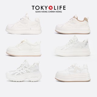 Giày thể thao trắng nữ hãng TOKYOLIFE thời trang dễ phối đồ siêu nhẹ thoáng khí