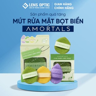 Mút Rửa Mặt Bọt Biển AMOTALS Hình Giọt Nước Hỗ Trợ Làm Sạch Da