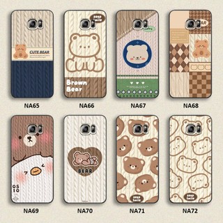 Ốp lưng Samsung S6 / S6 EDGE-Plus / S7 / S7 EDGE hình họa tiết len Bear Cute