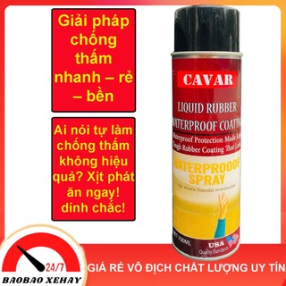  Chai sơn chống thấm Cavar cao su non – chống thấm trần nhà khe nứt tường hồ cá koi bể chứa nước hiệu quả 