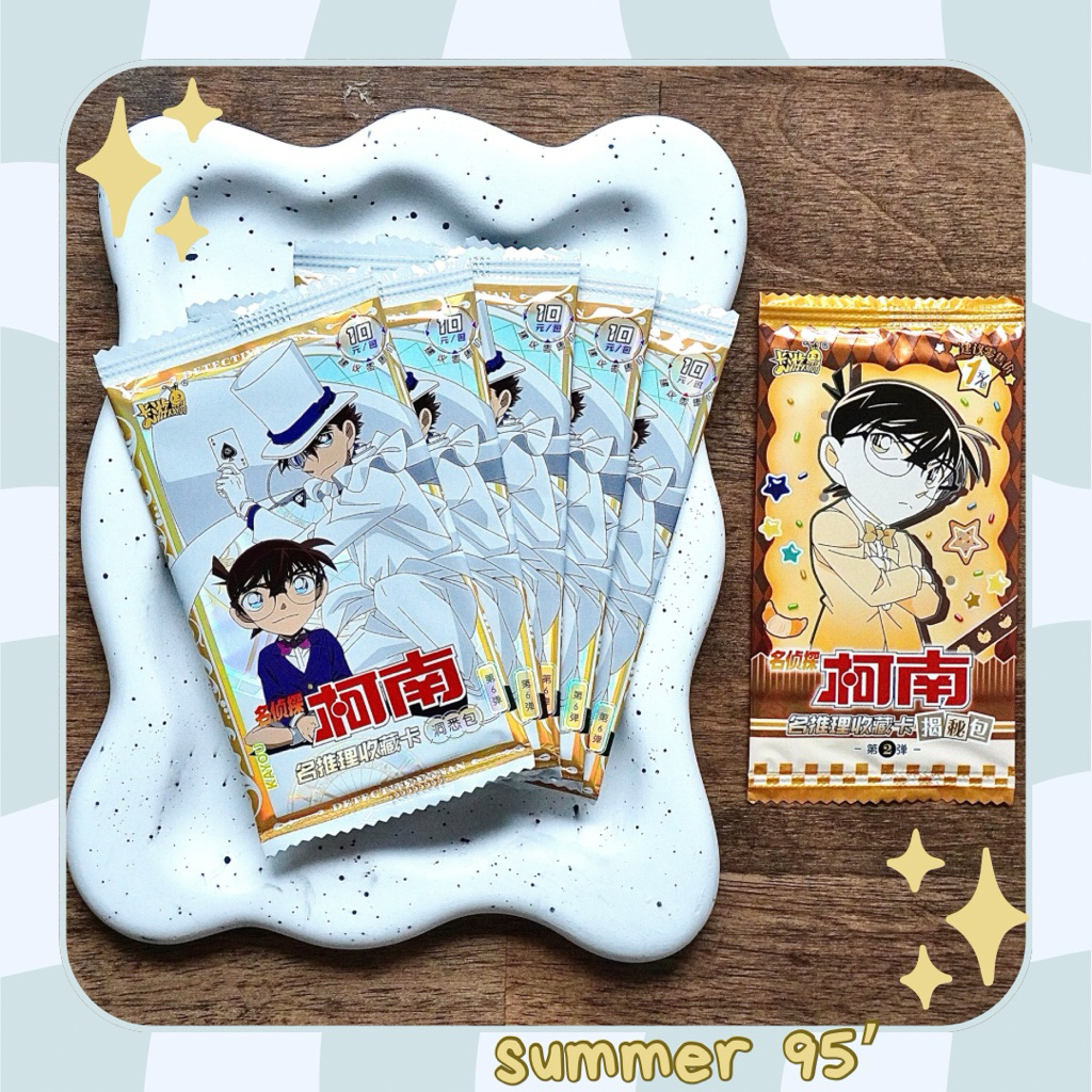 [SẴN MUA 5 TẶNG 1-SUMMER 95’] Gói pack thẻ Kayou Conan chính hãng Vol.6