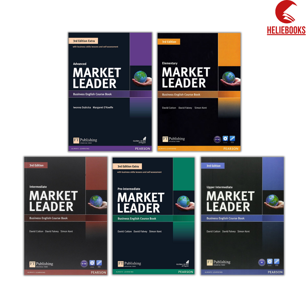 Sách - Market Leader 3rd Edition - 6 cấp độ - Bản in lazer đẹp nét, Tặng audio, video, đáp án