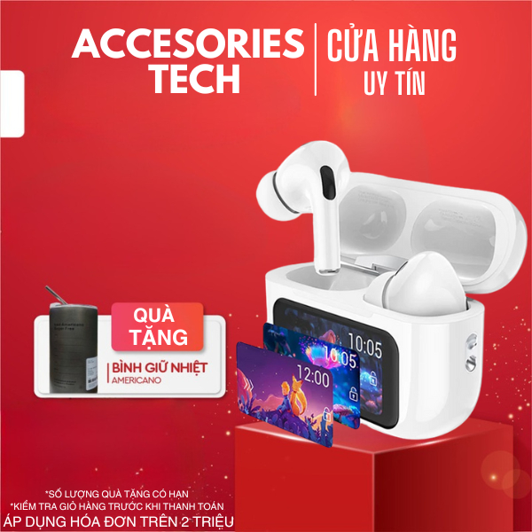 Tai Nghe Có Màn Hình A9 Pro Giảm Tiếng Ồn Màn Hình LCD Cảm Ứng Micro Bass Hay Bảo Hành 12 Tháng
